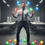 בעל עסק בלחץ מנסה להאציל סמכויות